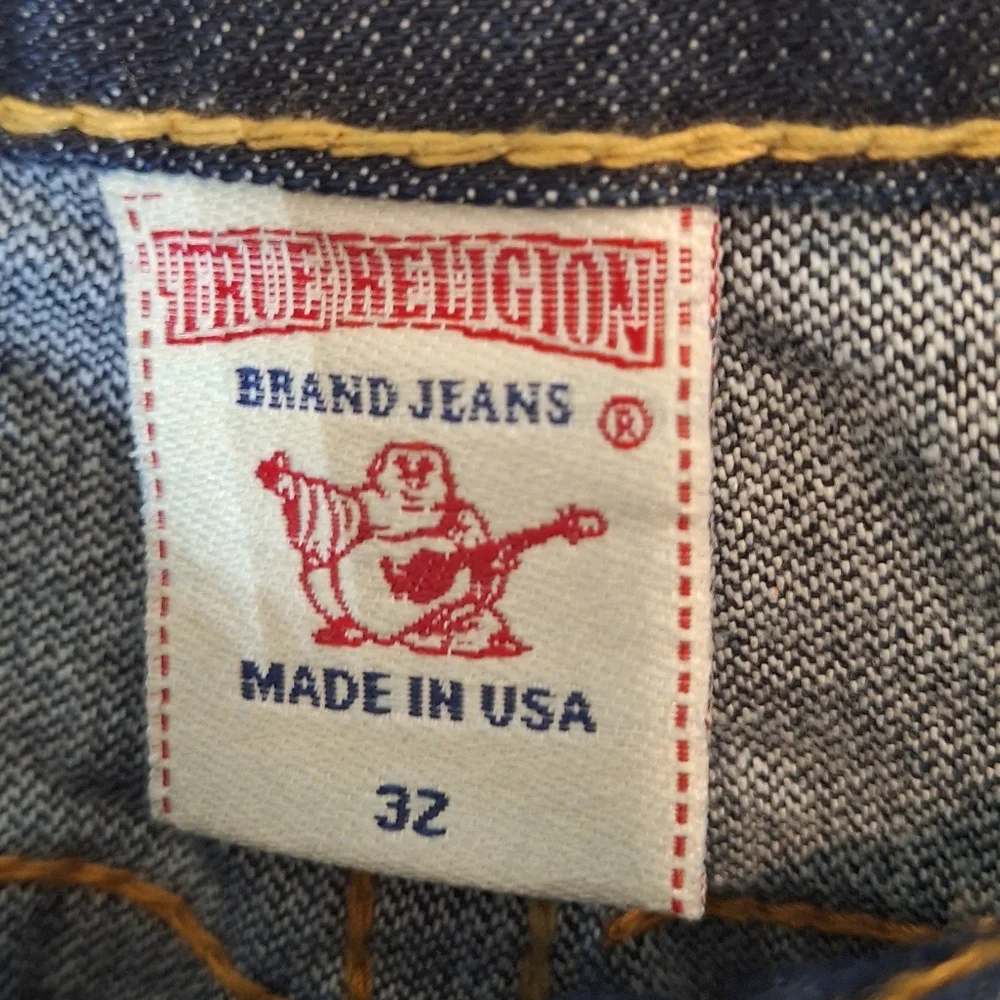 True Religion Bobby Jeans Darkwash Cotton Made In USA 32x31